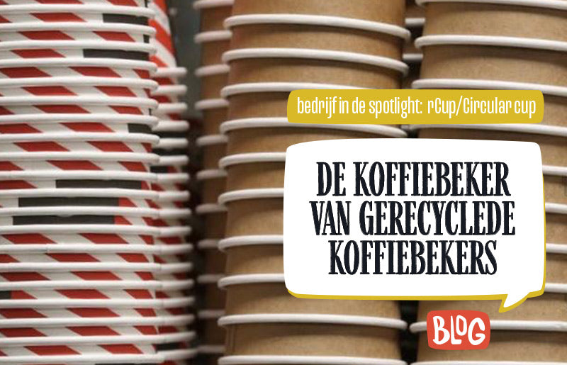 >> De koffiebeker van gerecyclede koffiebekers
