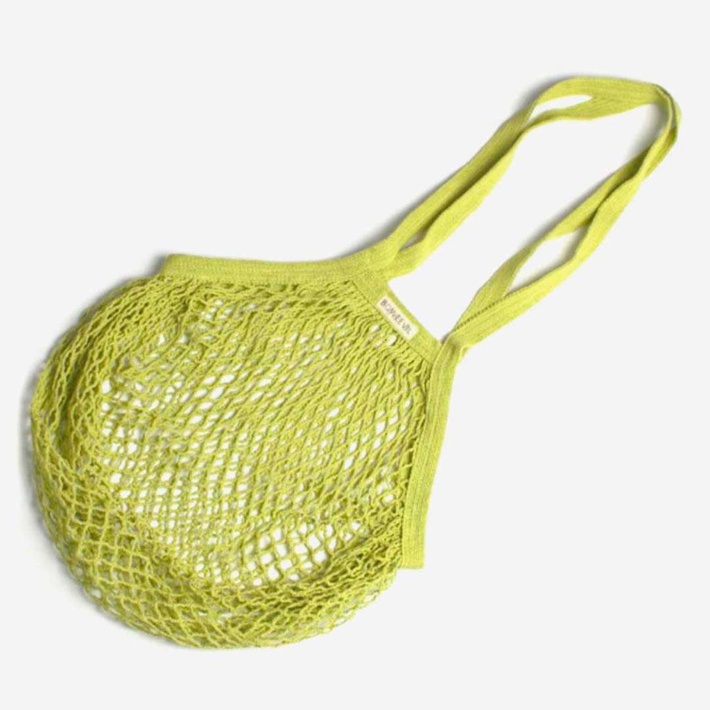 Eerlijk duurzame nettas van biokatoen- Lime groen