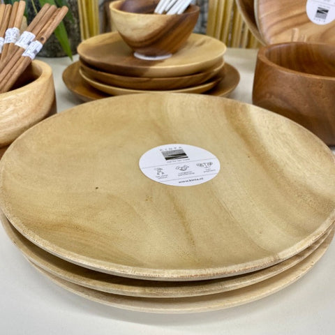 Servies hout: Bord 28cm