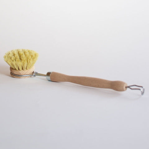Houten afwasborstel met vervangbare kop