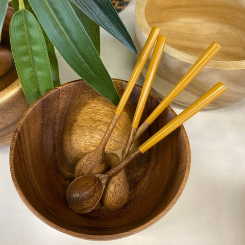 Servies hout: theelepel