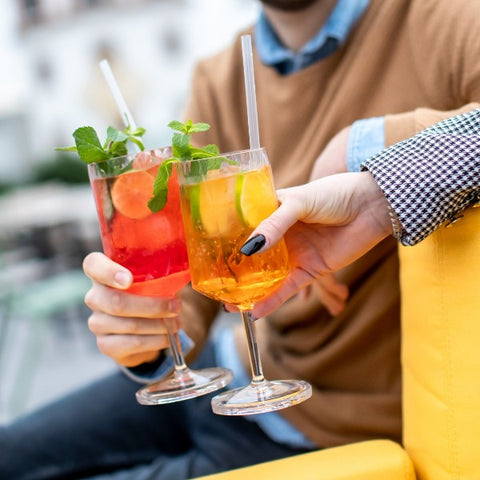 Herbruikbare Glazen Set van 2 - Picknick Camping