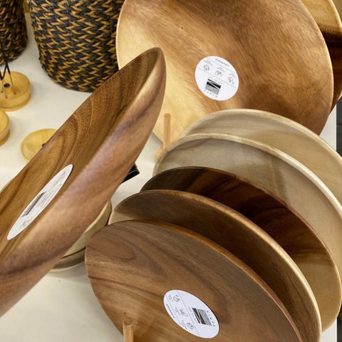 Servies hout: Bord 28cm
