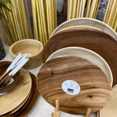Servies hout: Bord 28cm