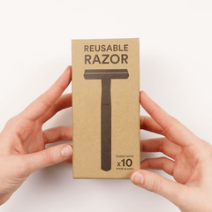 Scheermes Safety Razor met 10 mesjes - Zero Waste Club